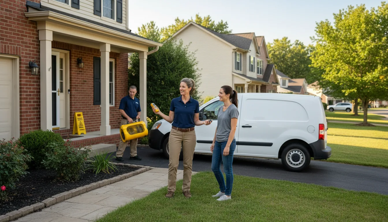 Residential water damage restoration in Rock Point, AZ
